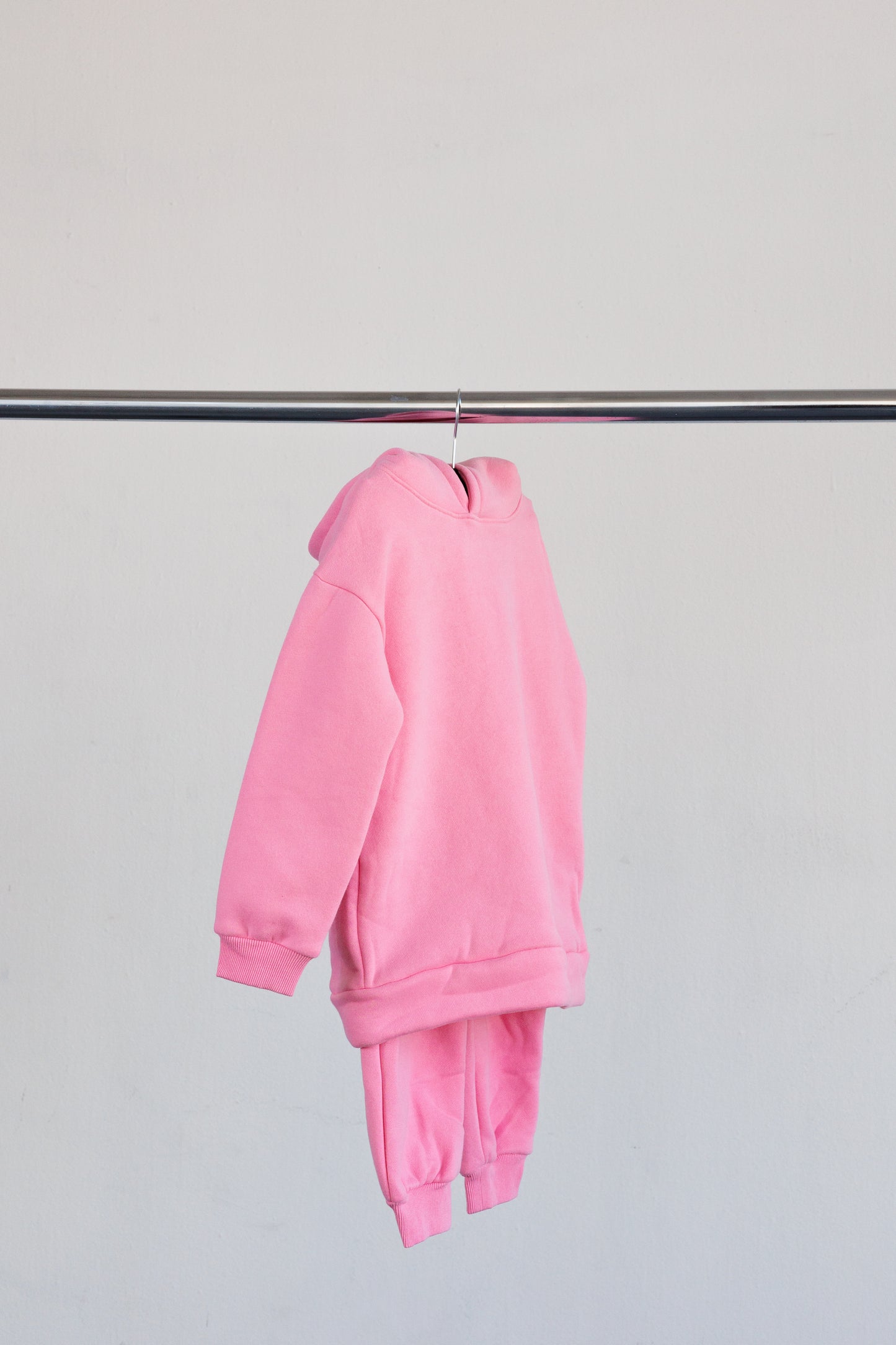 2 PC Fleece Jogger Suit, Pink