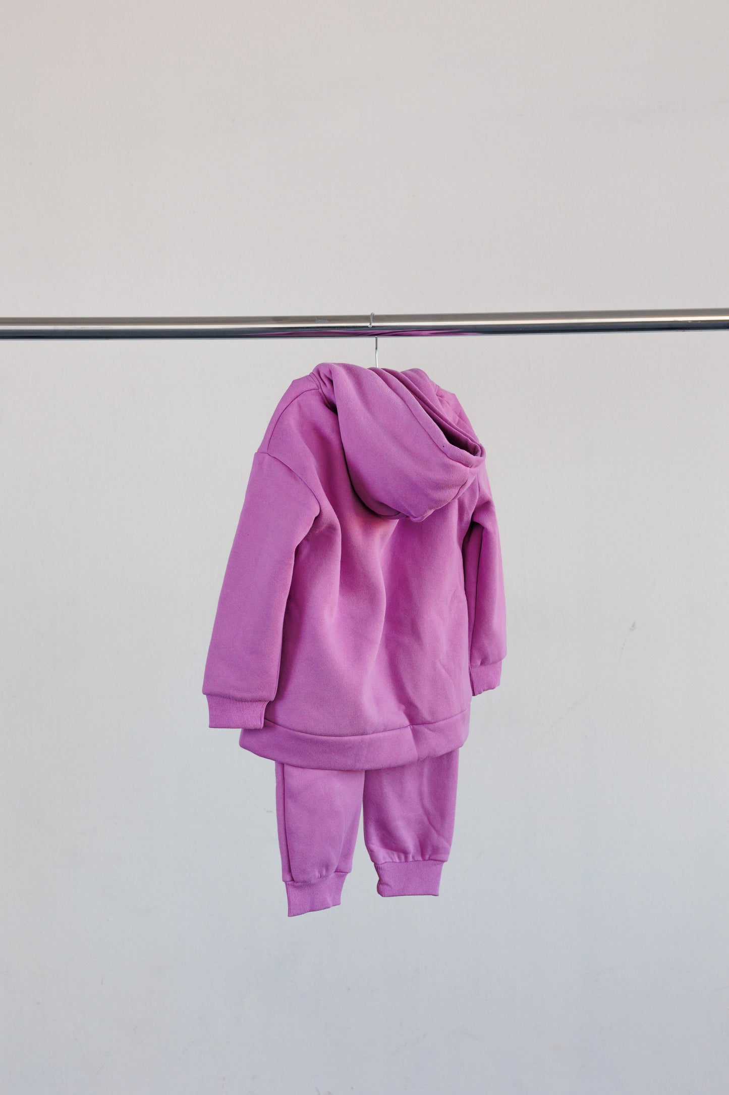 2 PC Fleece Jogger Suit, Purple